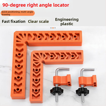 90° прав ъгъл линейка за каменни плочи, L-образен пластмасов позициониращ локатор и усилен държач