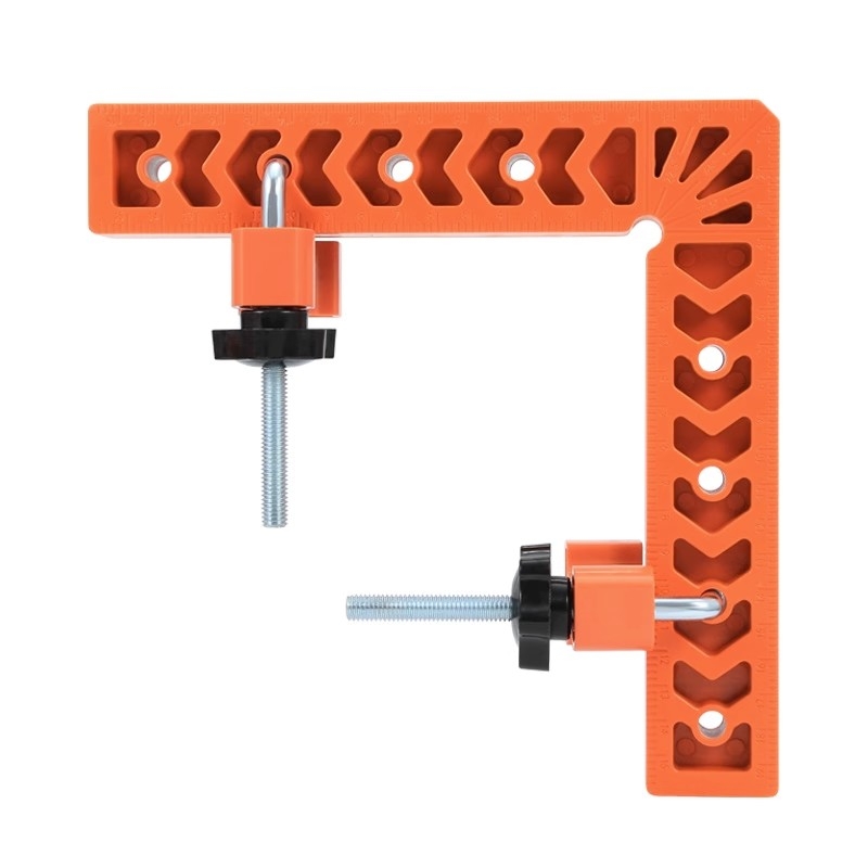 90° прав ъгъл линейка за каменни плочи, L-образен пластмасов позициониращ локатор и усилен държач