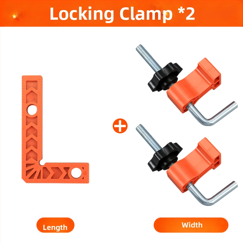 90° прав ъгъл линейка за каменни плочи, L-образен пластмасов позициониращ локатор и усилен държач