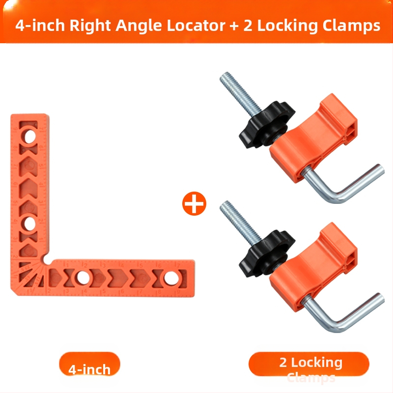 90° прав ъгъл линейка за каменни плочи, L-образен пластмасов позициониращ локатор и усилен държач