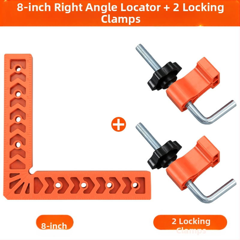 90° прав ъгъл линейка за каменни плочи, L-образен пластмасов позициониращ локатор и усилен държач