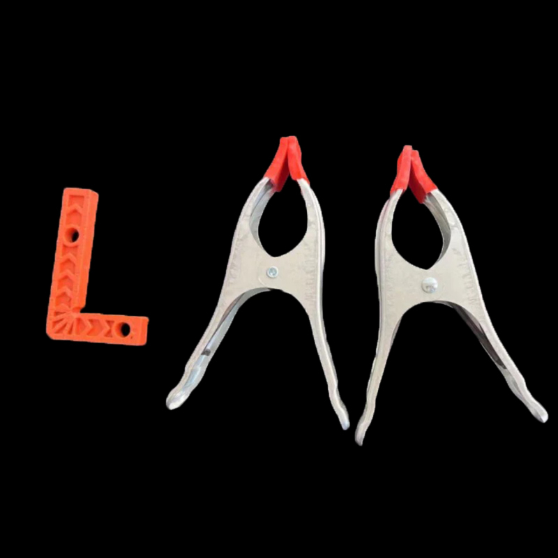 90° прав ъгъл линейка за каменни плочи, L-образен пластмасов позициониращ локатор и усилен държач