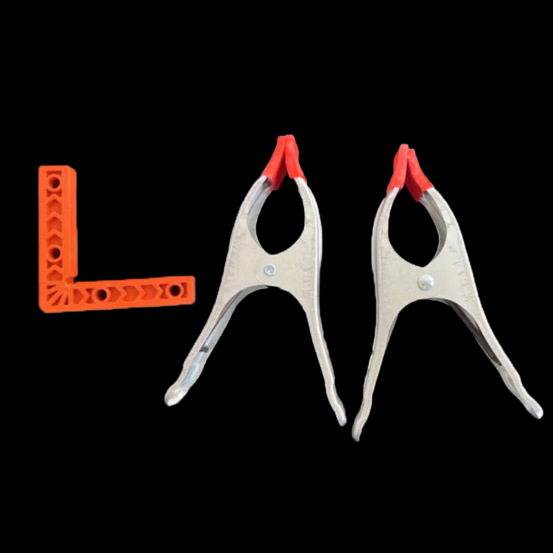 90° прав ъгъл линейка за каменни плочи, L-образен пластмасов позициониращ локатор и усилен държач