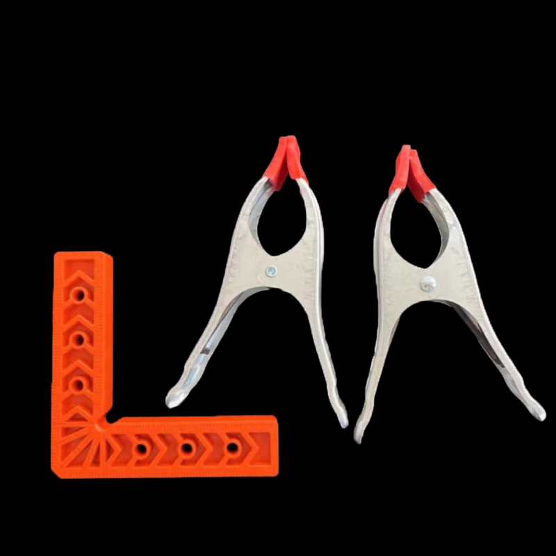 90° прав ъгъл линейка за каменни плочи, L-образен пластмасов позициониращ локатор и усилен държач