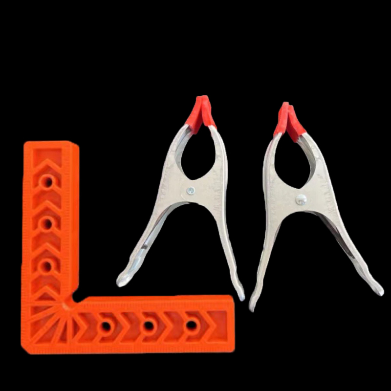 90° прав ъгъл линейка за каменни плочи, L-образен пластмасов позициониращ локатор и усилен държач