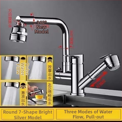 Virtuvės maišytuvas su ištraukiamu antgaliu karštam ir šaltam vandeniui, iš nerūdijančio plieno, keramikinis vožtuvas, montuojamas ant paviršiaus, 35 mm sėdėjimo skersmuo