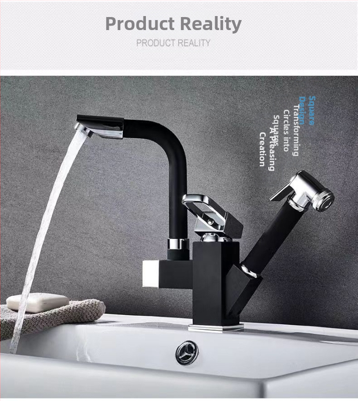 Virtuvės maišytuvas su ištraukiamu antgaliu karštam ir šaltam vandeniui, iš nerūdijančio plieno, keramikinis vožtuvas, montuojamas ant paviršiaus, 35 mm sėdėjimo skersmuo