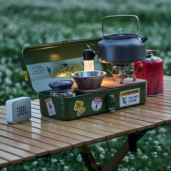 Κουτί εργαλείων – Διπλής χρήσης για κατασκήνωση και πικνίκ, οργανωτής αποθήκευσης μαγειρικών σκευών (Μάρκα: Qiyi frequency trading company; Κατηγορία: Survival tools)