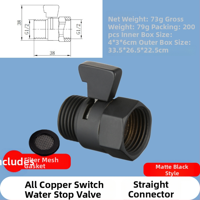 JF360 Mesing ravni i kutni ventil za WC sprej — navoj, Ø20 mm, 1,6 MPa