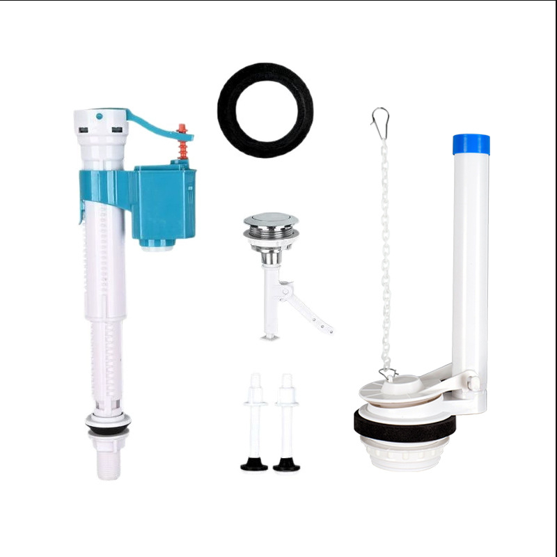 Разделен входен воден клапан за тоалетна касета – PP материал, режим на работа: предно издърпване и горно натискане, санитарна част