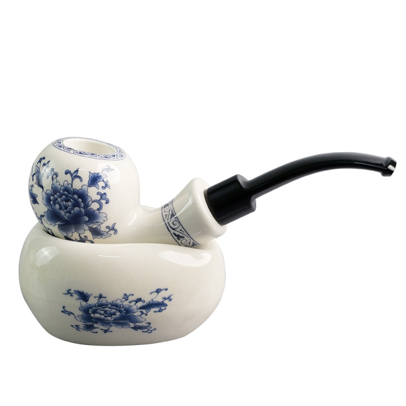 Woody keraminė pypkė su akriline burna – pradedantiesiems tinkama; kilmė Zhejiang, Kinija; logotipo spausdinimas įmanomas; puiki dovana.