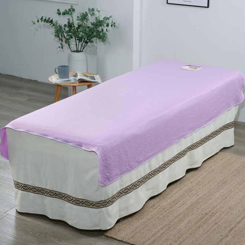 SPA lovos pakloda salonui, atspari aliejams ir vandeniui, su anga, anti-raukšlėms, poliesteris