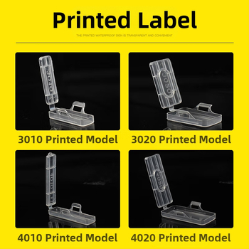 Vamzdžių ir kabelių žymėjimo plokštelė, atspari vandeniui skaidriam ženklinimo rėmeliui, PP medžiaga, tinkama vidaus ir lauko naudojimui, suderinama su spausdinimo modeliais 3010/3020/4010/4020