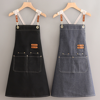 Ποδιά κουζίνας χωρίς μανίκια, ιαπωνικού στυλ, καμβάς, κατά της μόλυνσης