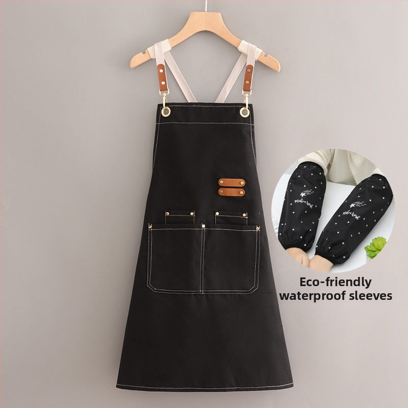 Ποδιά κουζίνας χωρίς μανίκια, ιαπωνικού στυλ, καμβάς, κατά της μόλυνσης