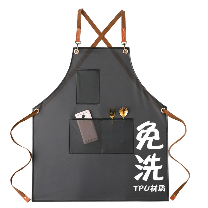 Ποδιά κουζίνας χωρίς μανίκια, ιαπωνικού στυλ, καμβάς, κατά της μόλυνσης