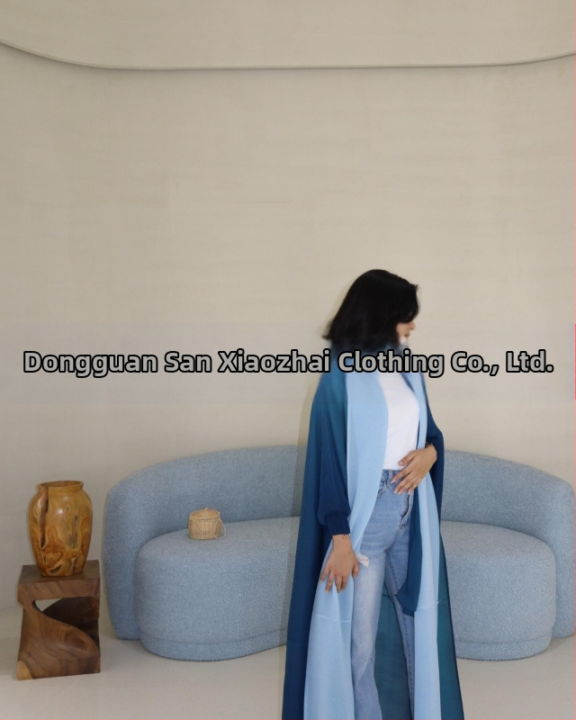 Plisuota moterų abaja su spausdintu raštu, laisvas kirpimas, ilgas rankovės, ilgas ilgis, poliesteris