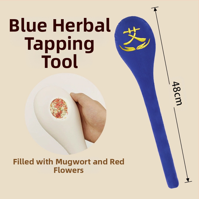 Пръчка за потупване по меридиани с пелин, Традиционна китайска медицина, Осем меридиана, Пластмасова конструкция, Модел Pat Pat