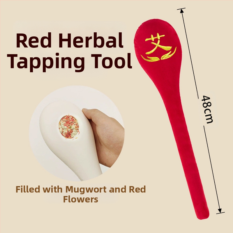 Пръчка за потупване по меридиани с пелин, Традиционна китайска медицина, Осем меридиана, Пластмасова конструкция, Модел Pat Pat