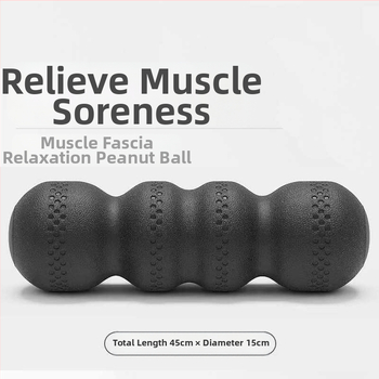Солиден пенопластов ролер със сфера във формата на фъстък за релаксация на мускулите и fascia (Материал: Друго; Марка: Друга)