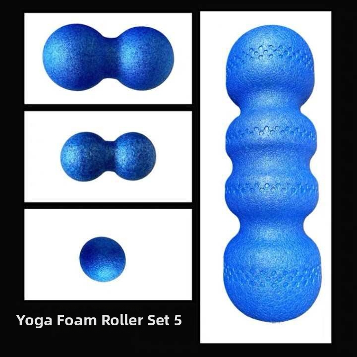 Солиден пенопластов ролер със сфера във формата на фъстък за релаксация на мускулите и fascia (Материал: Друго; Марка: Друга)