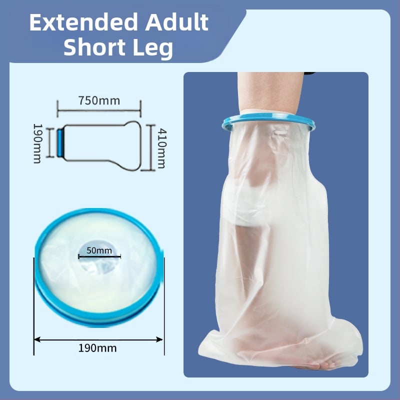 UUBOS Постоперационен водоустойчив маншет за крак (модел uubos3) – PVC/PP/Силикон, за крак