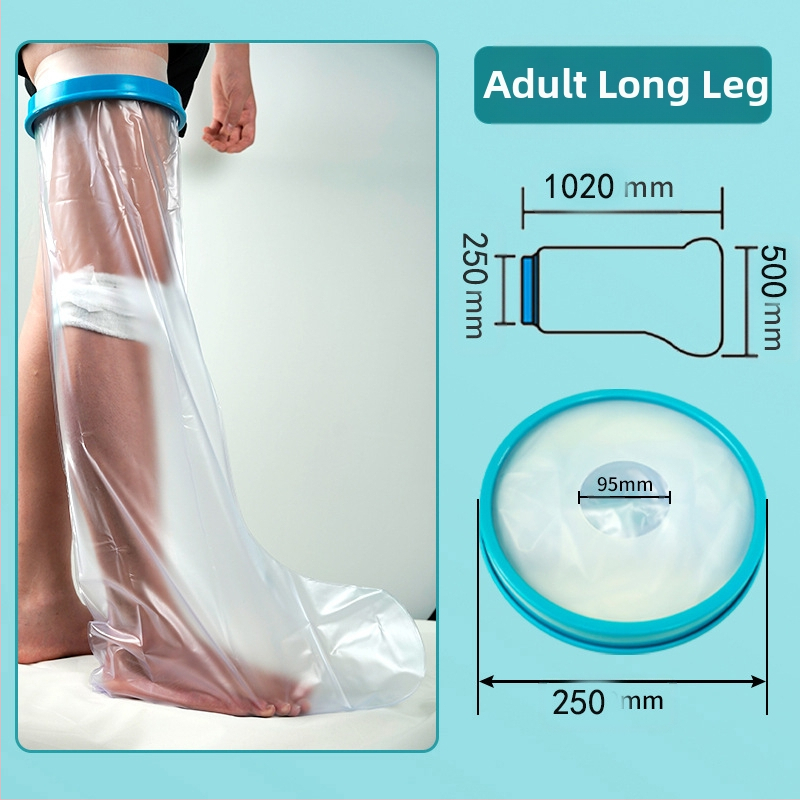 UUBOS Постоперационен водоустойчив маншет за крак (модел uubos3) – PVC/PP/Силикон, за крак