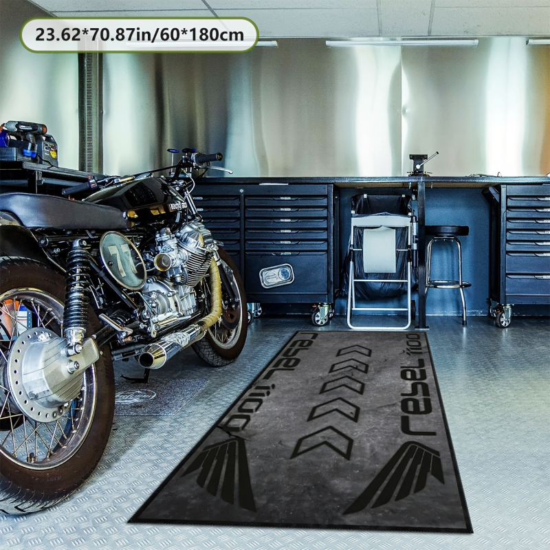 Дисплей подложка за мотоциклет, квадратна, райета, полиестер, печатен дизайн