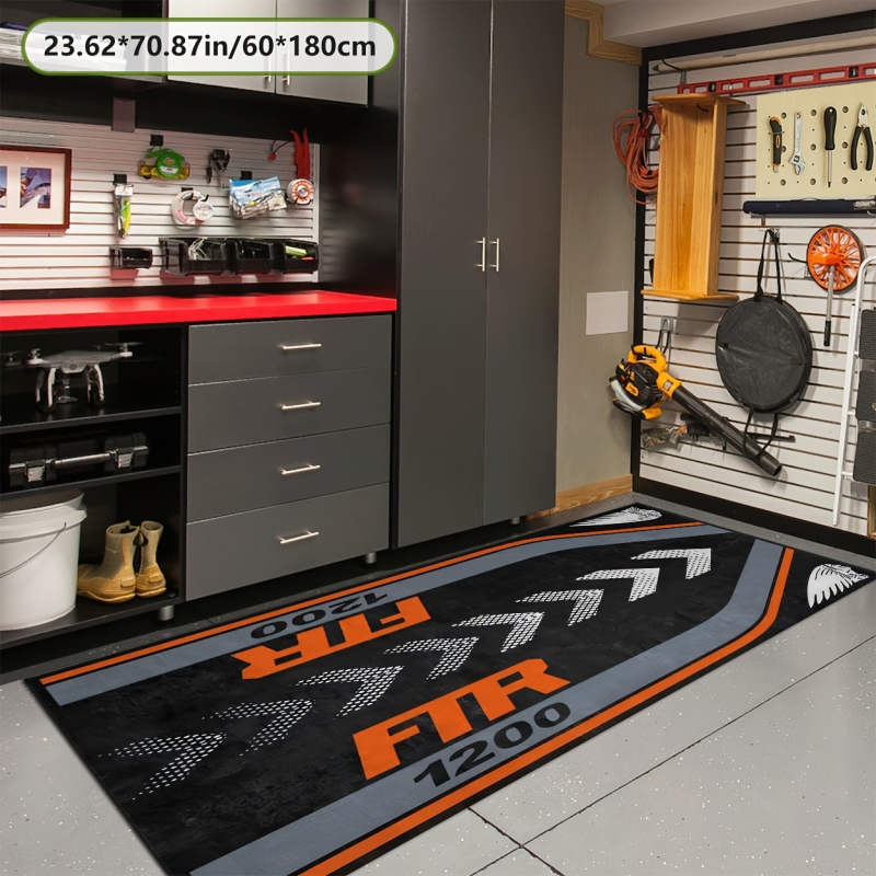 Дисплей подложка за мотоциклет, квадратна, райета, полиестер, печатен дизайн