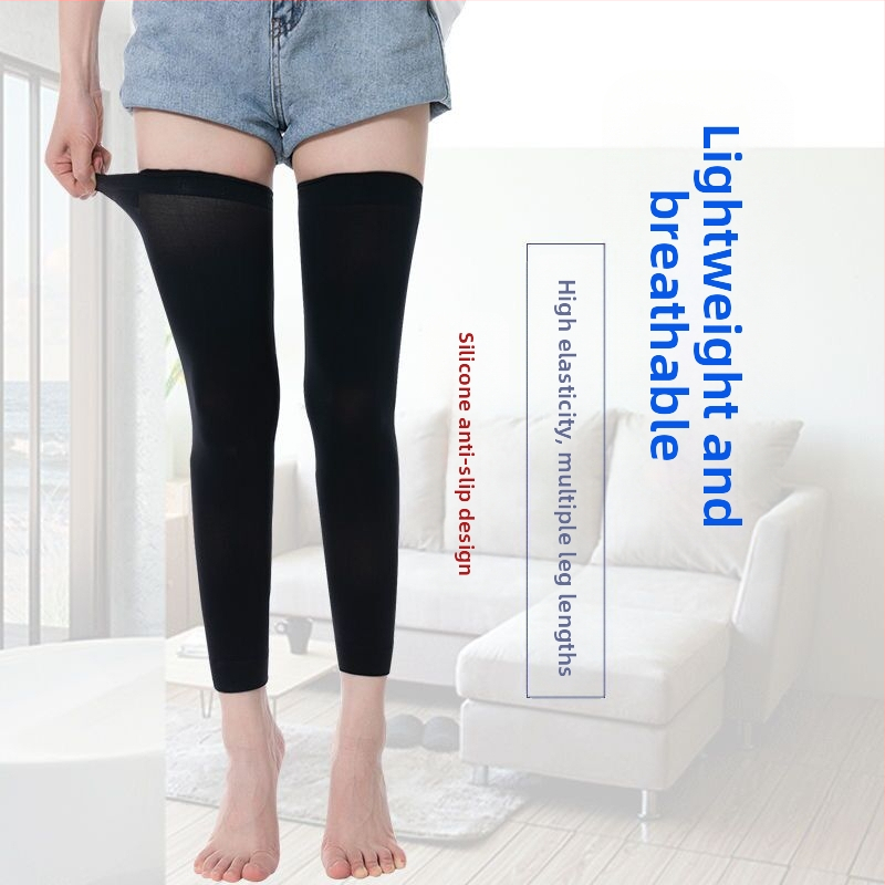 Удължен наколенник за топлина през лятото — тънък, дишащ, унисекс, изработен от найлон