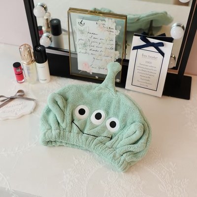 Karikatūrinė stora absorbuojanti plaukų džiovinimo kepurė; Prekės ženklas May velvet; Medžiaga PE; Stilius Animacinis; Tinka visiems