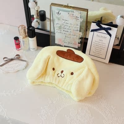 Karikatūrinė stora absorbuojanti plaukų džiovinimo kepurė; Prekės ženklas May velvet; Medžiaga PE; Stilius Animacinis; Tinka visiems