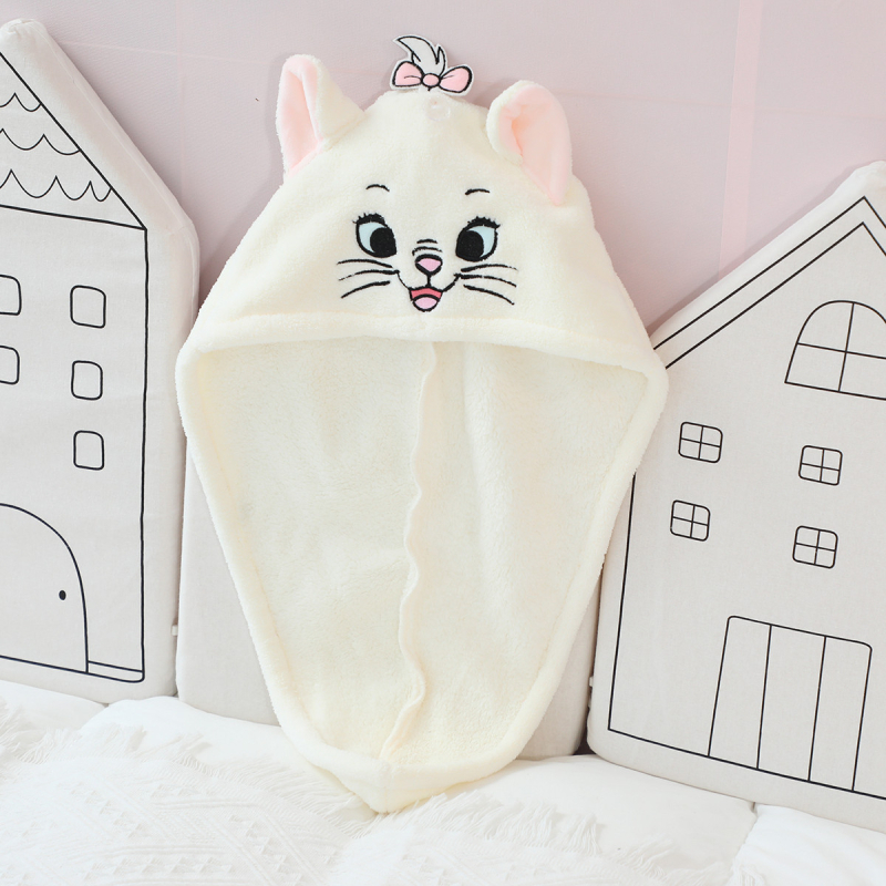 Karikatūrinė stora absorbuojanti plaukų džiovinimo kepurė; Prekės ženklas May velvet; Medžiaga PE; Stilius Animacinis; Tinka visiems