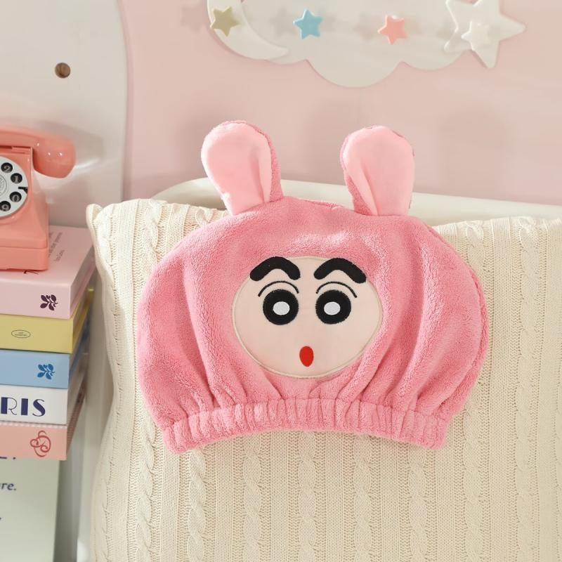 Karikatūrinė stora absorbuojanti plaukų džiovinimo kepurė; Prekės ženklas May velvet; Medžiaga PE; Stilius Animacinis; Tinka visiems