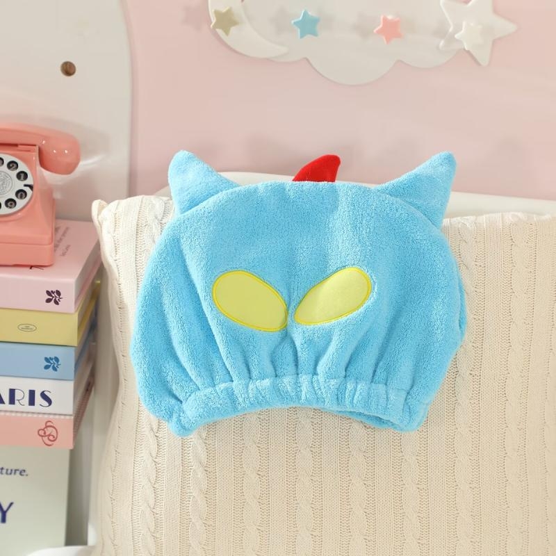 Karikatūrinė stora absorbuojanti plaukų džiovinimo kepurė; Prekės ženklas May velvet; Medžiaga PE; Stilius Animacinis; Tinka visiems