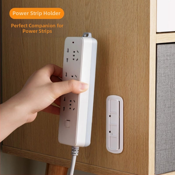 Lan Rui Πλαστικός Τοίχου Φορέας για Πολύμπριζα και Δρομολογητές – Εγκατάσταση Χωρίς Τρυπήματα