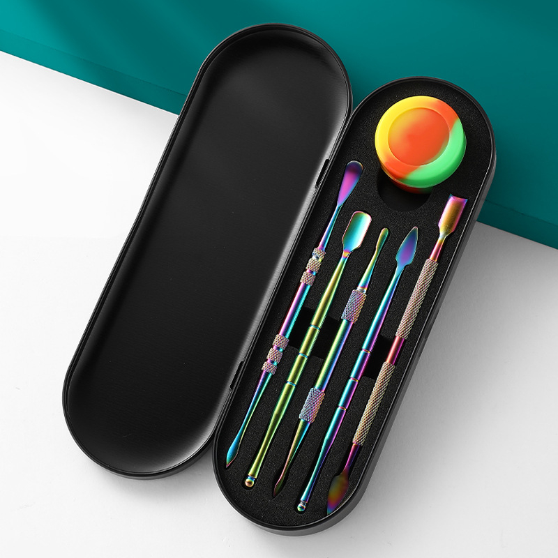 Nerūdijančiojo plieno vamzdžių valymo komplektas su drožybos įrankiais, dydis 17.7 × 6 × 1.8 cm, svoris apie 143 g; logotipo spausdinimas ir privataus prekinio ženklo galimybė