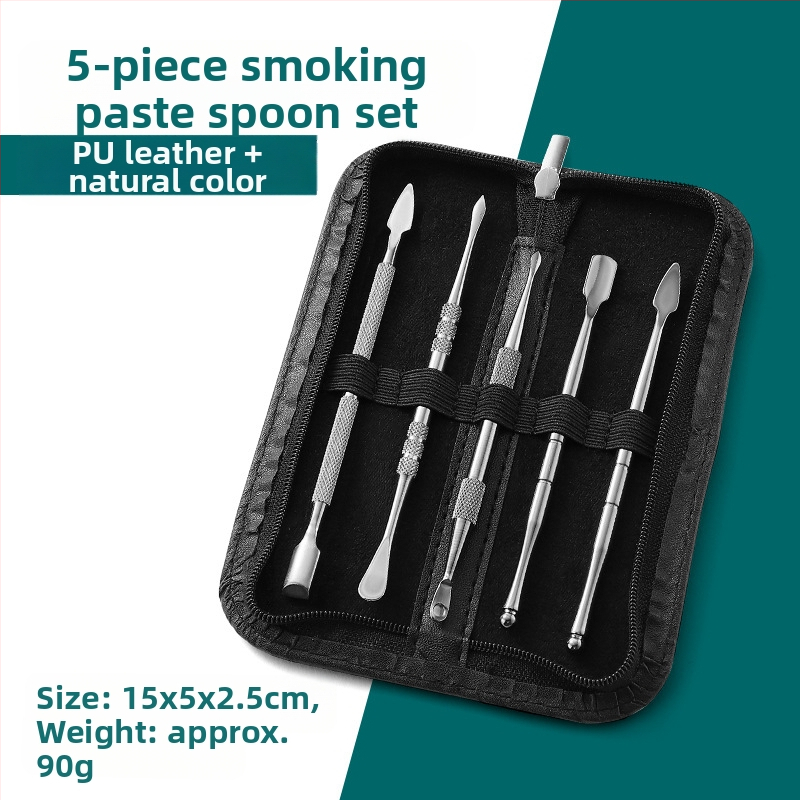 Nerūdijančiojo plieno vamzdžių valymo komplektas su drožybos įrankiais, dydis 17.7 × 6 × 1.8 cm, svoris apie 143 g; logotipo spausdinimas ir privataus prekinio ženklo galimybė