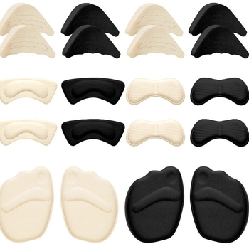 Priekinio pado komplektas: priekinė padas, kulno lipdukas ir piršto kamštis iš kvėpuojančios putos