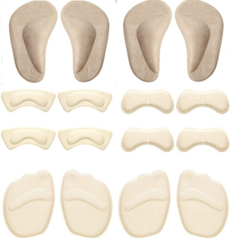 Priekinio pado komplektas: priekinė padas, kulno lipdukas ir piršto kamštis iš kvėpuojančios putos