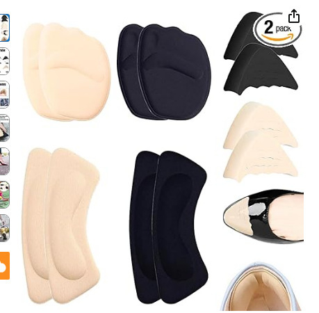 Priekinio pado komplektas: priekinė padas, kulno lipdukas ir piršto kamštis iš kvėpuojančios putos