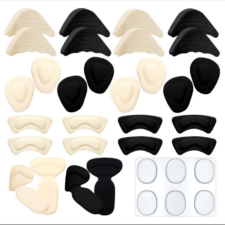 Priekinio pado komplektas: priekinė padas, kulno lipdukas ir piršto kamštis iš kvėpuojančios putos