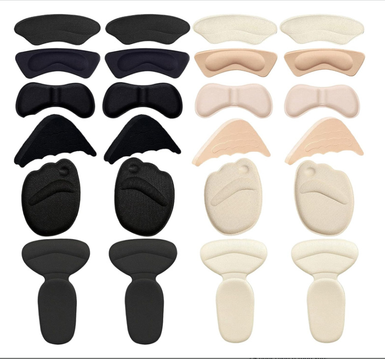 Priekinio pado komplektas: priekinė padas, kulno lipdukas ir piršto kamštis iš kvėpuojančios putos