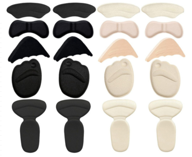 Priekinio pado komplektas: priekinė padas, kulno lipdukas ir piršto kamštis iš kvėpuojančios putos