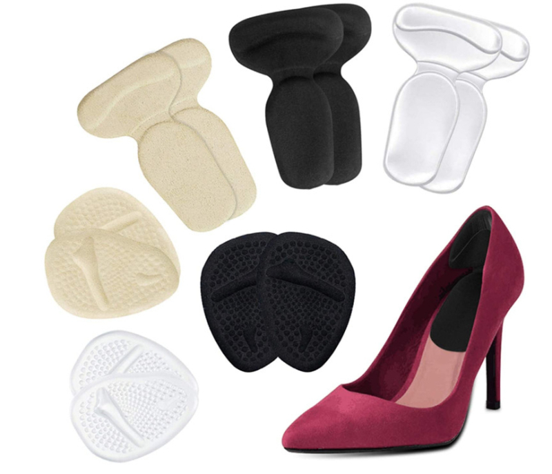 Priekinio pado komplektas: priekinė padas, kulno lipdukas ir piršto kamštis iš kvėpuojančios putos