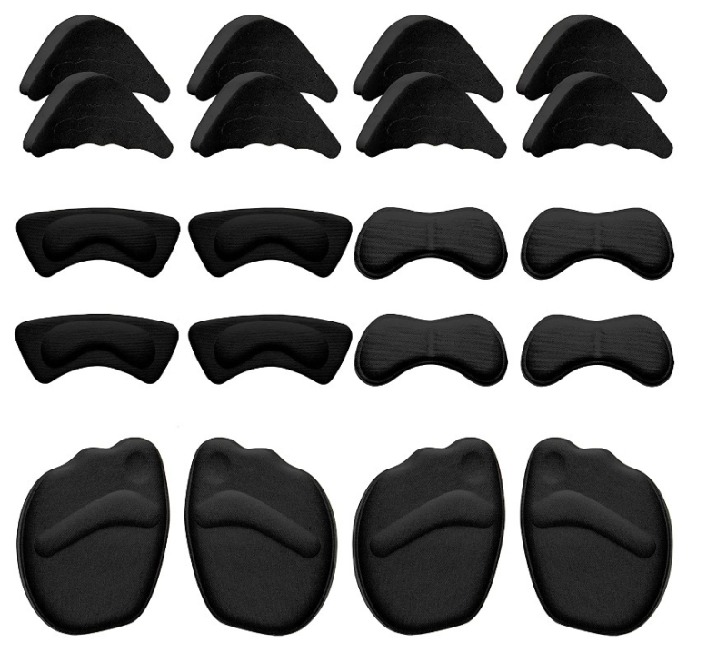 Priekinio pado komplektas: priekinė padas, kulno lipdukas ir piršto kamštis iš kvėpuojančios putos