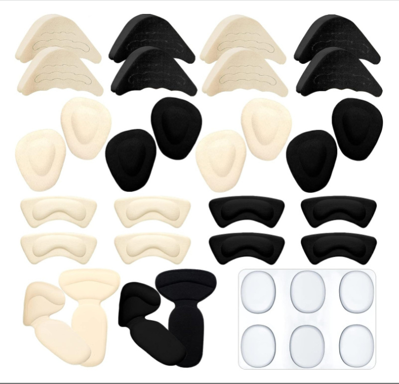 Priekinio pado komplektas: priekinė padas, kulno lipdukas ir piršto kamštis iš kvėpuojančios putos