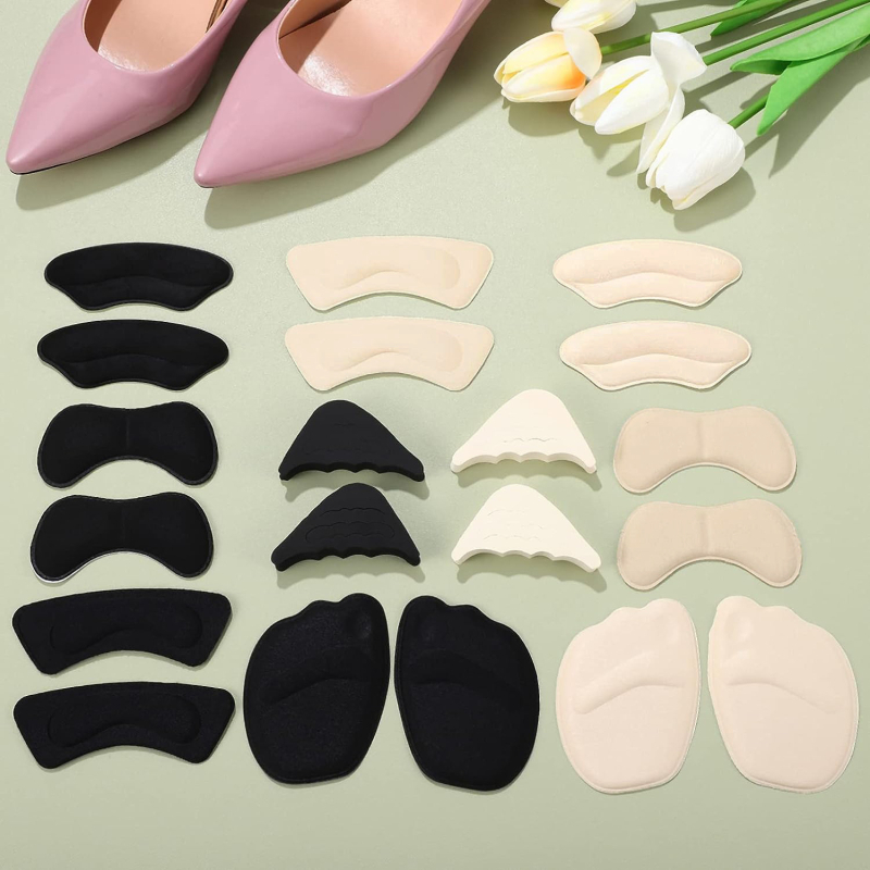 Priekinio pado komplektas: priekinė padas, kulno lipdukas ir piršto kamštis iš kvėpuojančios putos