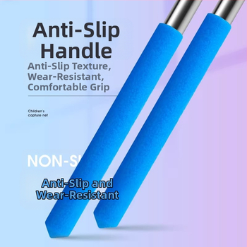 Разтегателна детска мрежа за улов на насекоми за открито, мрежа за стрекоза и пеперуда, Giant Finned King