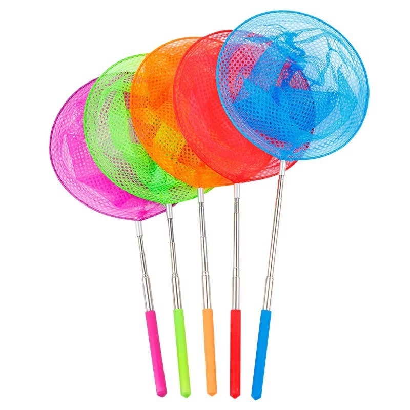 Kinyitható gyerekeknek szánt rovarfogó háló kültéri használatra, szitakötő és pillangó háló, Giant Finned King márka